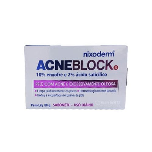 Acneblock S Sabonete 1X80G