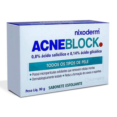 Acneblock Sabonete Esfoliante 1X90G