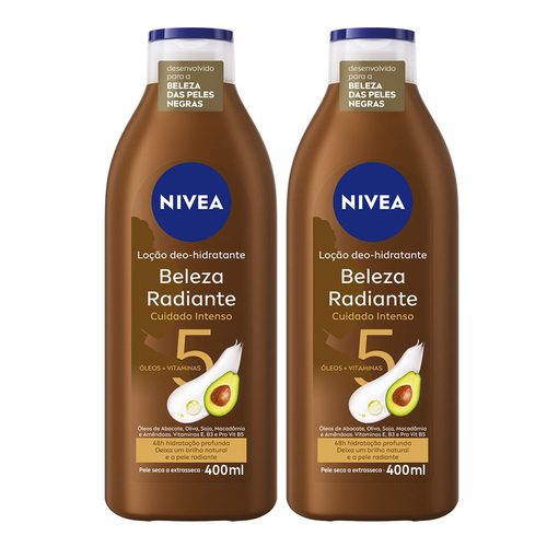 Loc Hidr Nivea Beleza Radiante 400Ml 2Un Nivea