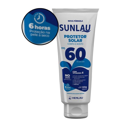 Protetor Sunlau Fps 60 Com Repelente Uva/Uvb 120G