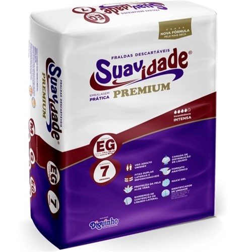 Fralda Geriatrica Suavidade Premium Eg7