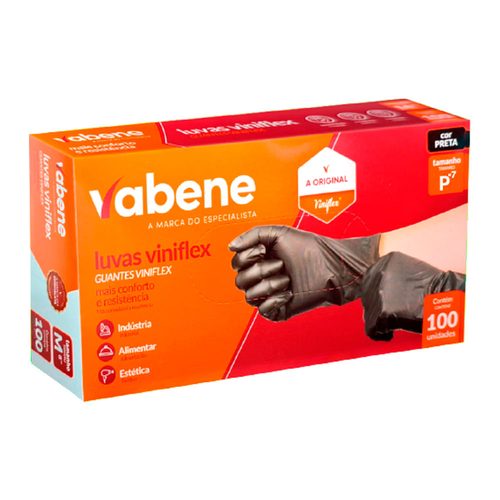 Luva Viniflex Preta P - Vabene