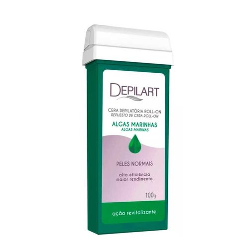 Cera Depil Depilart 100G Roll On Refil Verde/A