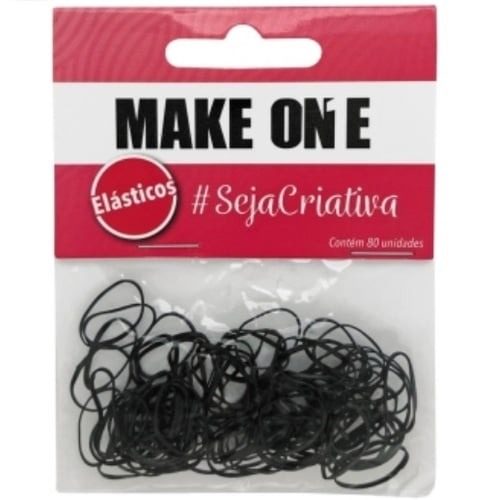 Elastico Silicone Preto Grosso 50Un