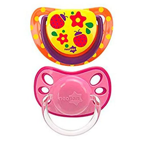 Conjunto 2 Chupetas Ortodontica N2 Rosa