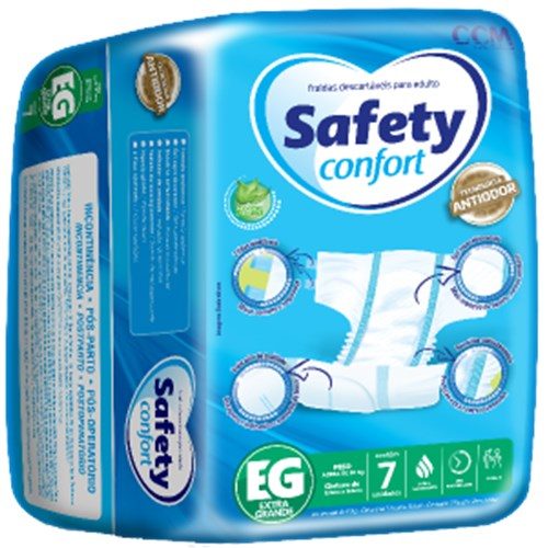 Fralda Geriatrica Safety Regular Eg C/07