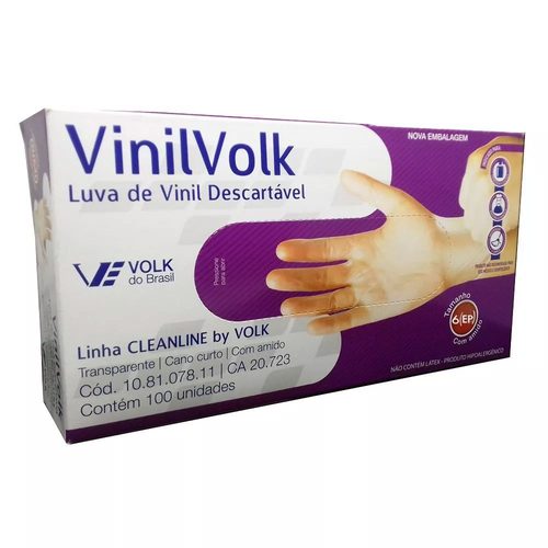 Luva Proced Vinilvolk Ep C/A