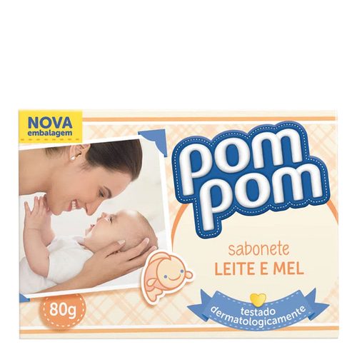 Sab Inf Pom Pom 80G Leite Mel