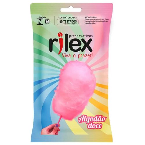 Preservativo Rilex Algodao Doce C/3 Un